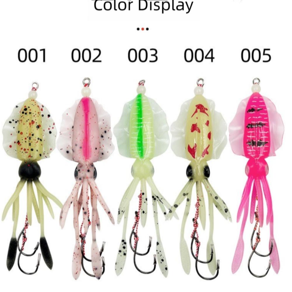 Soft Material Rubber Squid Skirts Soft Rubber Luminous Fishing Lures  Trolling Fishing
