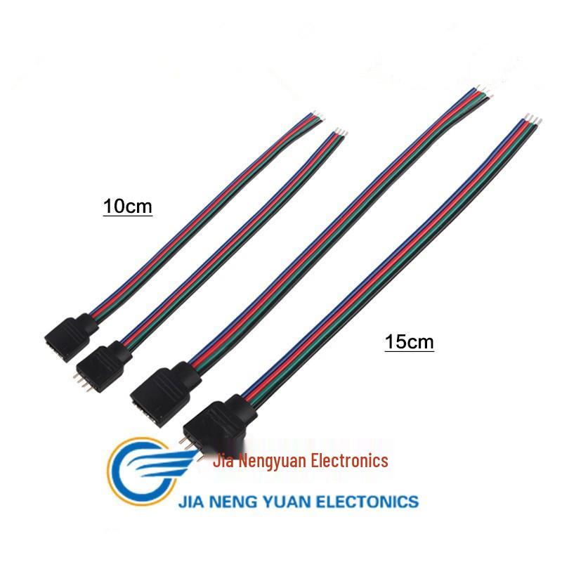 4-Pin RGB-LED-Streifenverbinder mit ummanteltem Draht