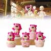 Lotso 5pcs Cake Resin Toy Model Desktop Decoration Children Gifts Christmas