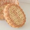 Handwoven Rattan Fruit Tray For Home Use Natural Materials Large Capacity Easy to Clean for Kitchen or Dining Room