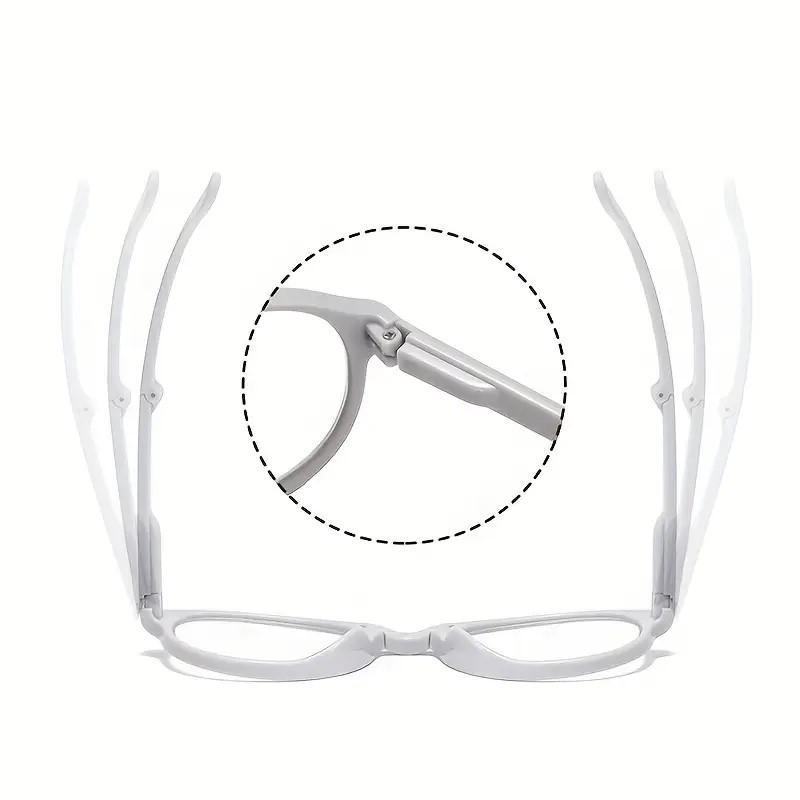 4PCS Folding Reading Glasses with Unisex Portable Lightweight Presbyopic Glasses Anti blue light Strength 1.0x ~ 3.0x