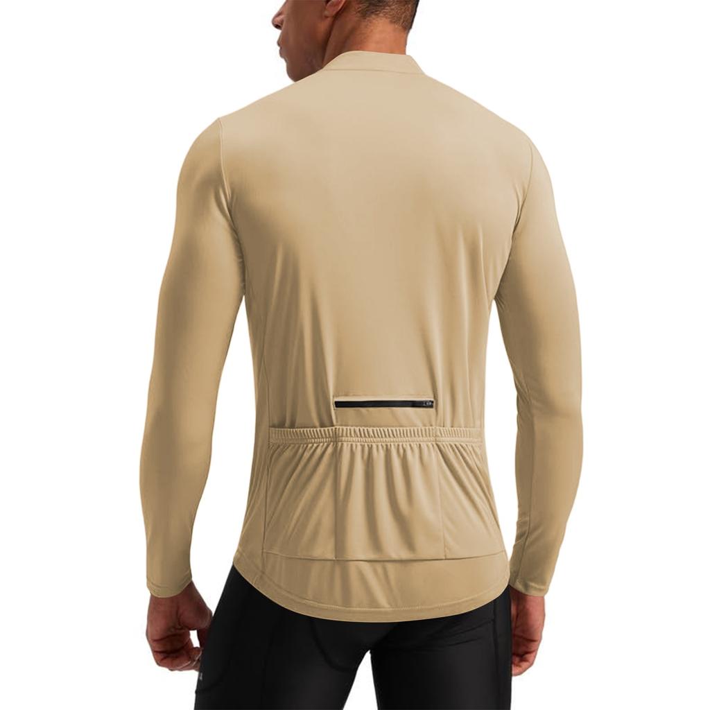 Men's Long Sleeve Quarter Zip Pullover Breathable Quick Dry Moisture Wicking Athletic Shirt Lightweight Stretch Fit