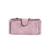 Korean Style Tri-fold Women's Wallet with Multi-card Slots - Frosted Two-tone Fabric