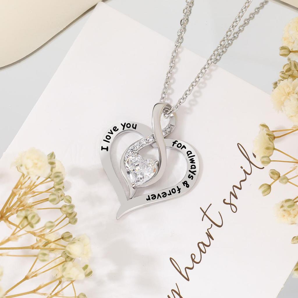 Starlight Stone Eternal Love Heart Necklace for Women