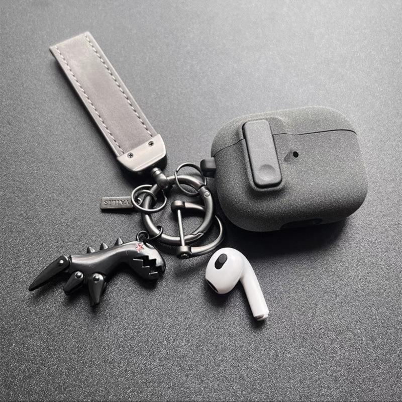 Custodia protettiva per AirPods 4/Pro 2/3 con fibbia