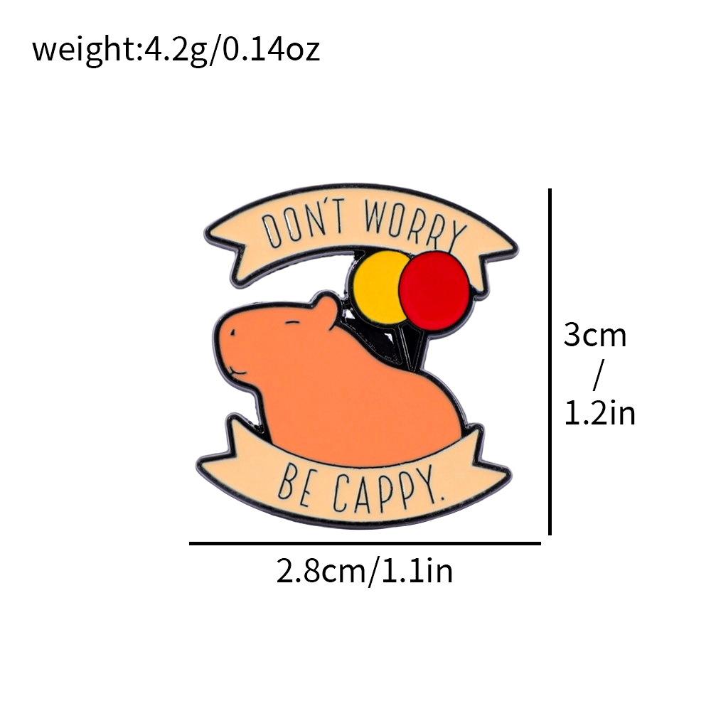 Креативная Личность Маленькое Животное Капибара Металлическая Значок Капибара Сплав Брошь Булавка