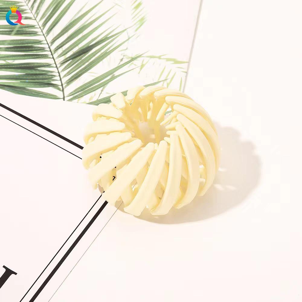 Korean Bird's Nest Bun Maker Hair Accessory - High Ponytail Claw Clip