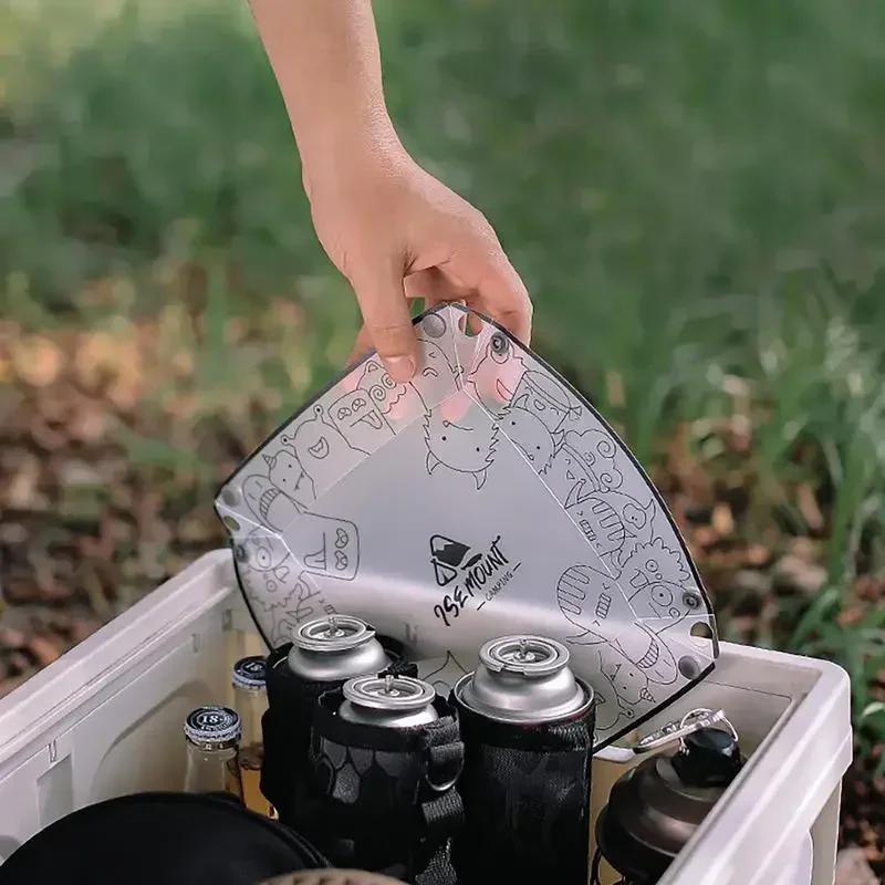 Ultralight Portable Foldable Camping Tableware Outdoor Folding Bowl Plate Cup Filter Travel Chopping Board Food-Grade Tableware