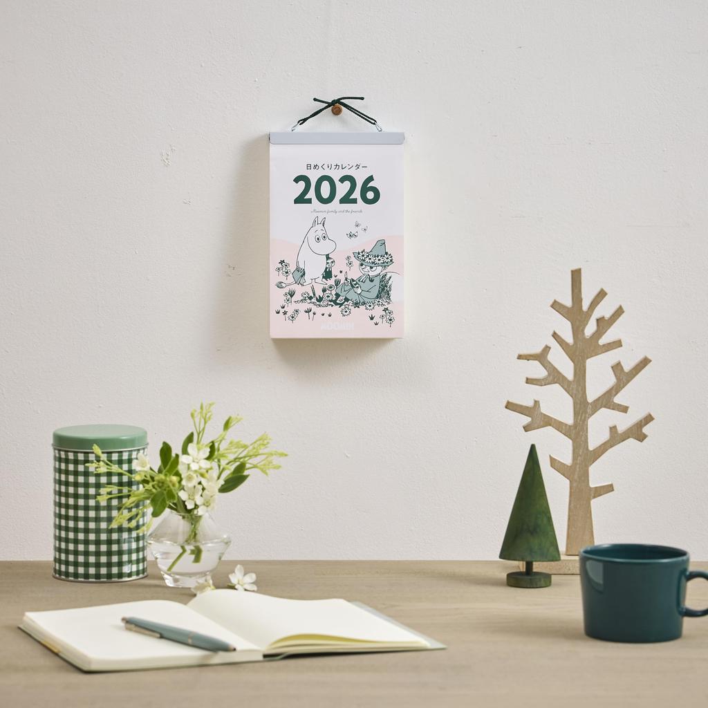 Calendrier Quotidien à Déchirer Moomin 2026 par Shin Nihon Calendar - NK4410