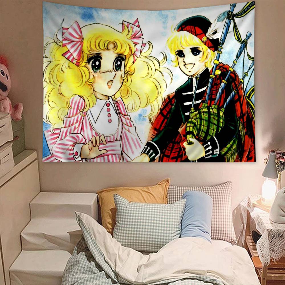 Japanese CCandy Candy Hanging Bohemian Tapestry Cheap Hippie Wall Hanging Wall Tapestries Mandala Wall Hanging Home Decor