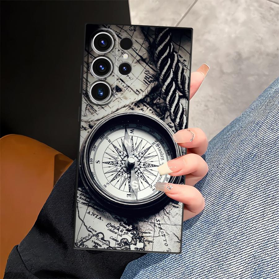 

Ретро Карта Стол Чехол для Телефона для Samsung Galaxy S26 Ultra S21 FE Note 20 8 9 10 S24 S25 Plus S23 S10 S9 S20 Ultra Galaxy S23 FE