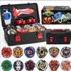 Hit Battle Toy for Kids - Hurricane CX Burst Beyblade Set, Complete with Attack Battle Plate and Launcher