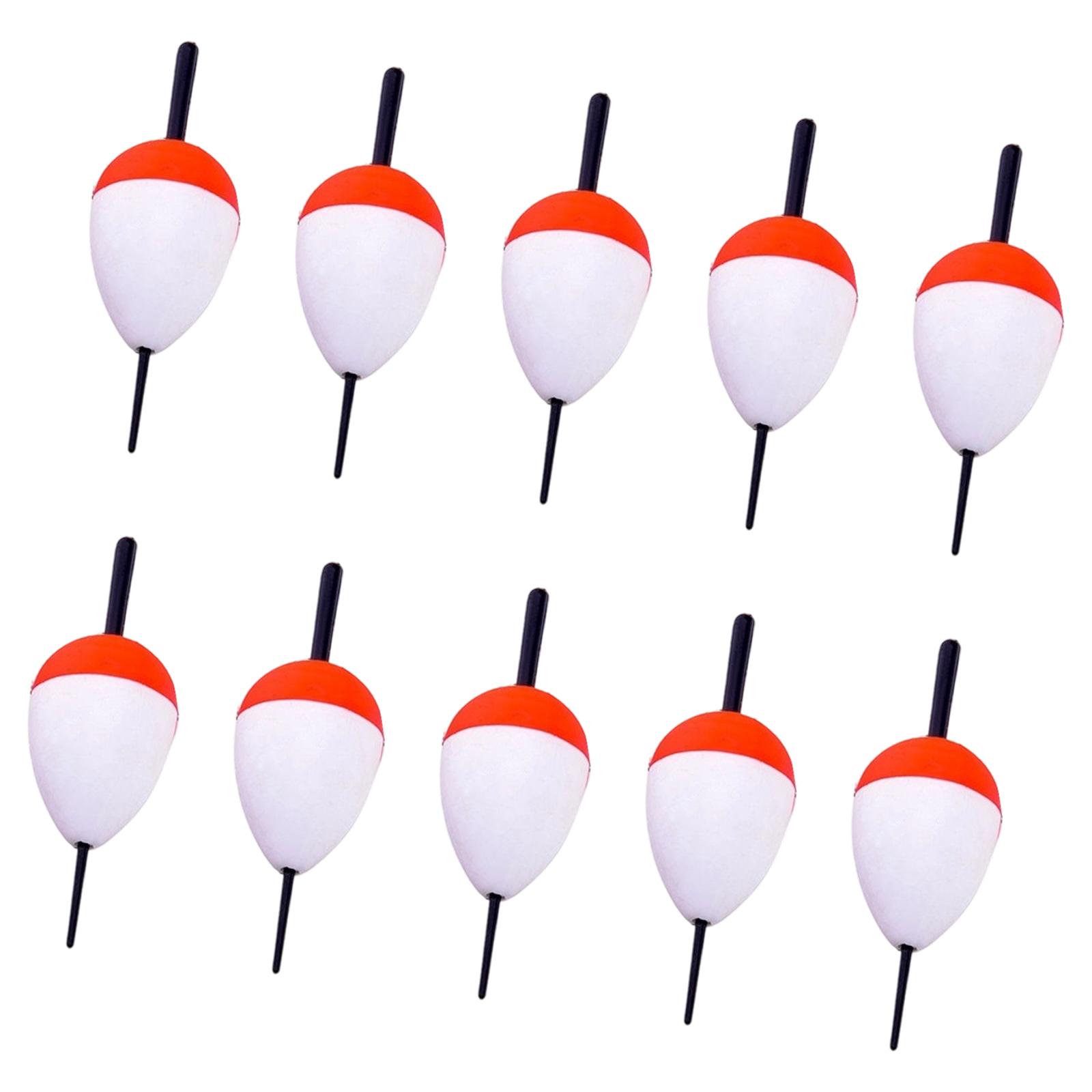 

10Pcs Foam Fishing Float Bobber Hard Foam Buoy Sea Rock Fishing Striking Floats Fishing Accessories Easy to Use 2G
