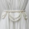 Blingbling Multilayer Pearls Waist Chain Adjustable Length For Women Elegant Retro Jewelry Accessory