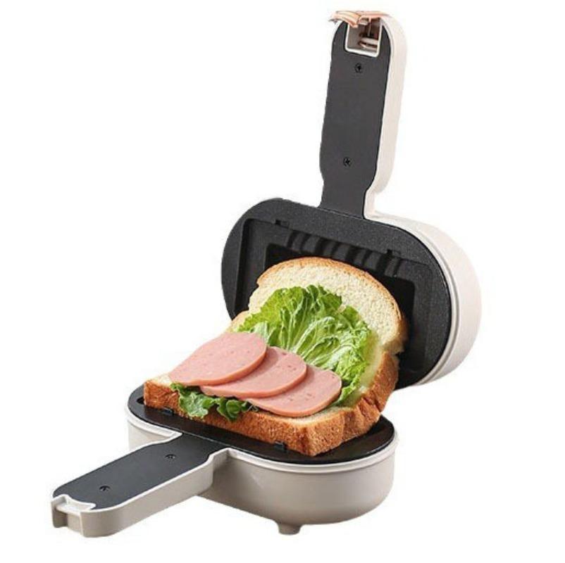 110V-220V Small Breakfast Maker, Household Mini Hot Press Sandwich Maker Toast Waffles Multifunctional Turtle Driver