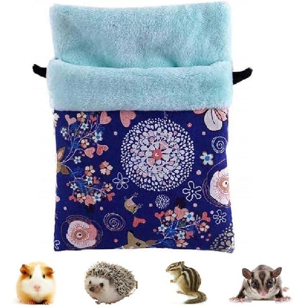 Litewood Sugar Gliders Sleeping Pouch Bag Small Pet Cotton Hanging Warm Comfortable Nest Bed for Small Animals Squirrels Marmosets Rats Hamster Medium