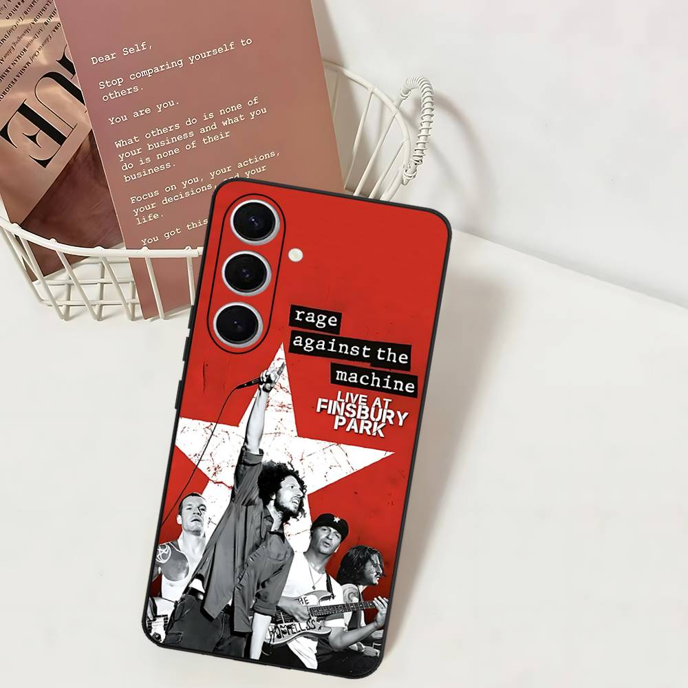R-Rage A-Against T-The M-Machine Band Phone Case For Samsung S 24 Fe 25 Ultra Plus 20 Lite 21 30 22 23 24 22 Ultra 5G Fundas