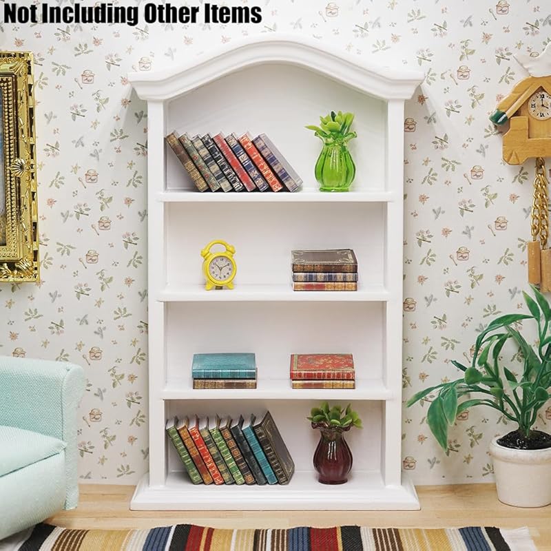 Odoria Dollhouse Book Miniature: 24-Piece Set of 1/12 Scale Notebook Paper Victorian Library Office - Mini School Supplies Antique DIY Accessories,