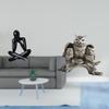 Abstract Modern Owl Sculpture Figurine Decorative Statue Collectible Ornament for Living Room
