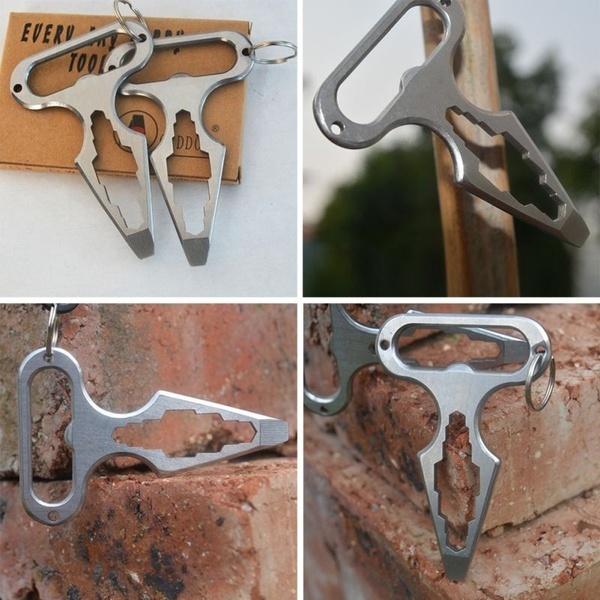 All in 1Pc Camping Equipment EDC Gear Multi Tool Angle Wrench / Screwdriver / Opener Survival Kit