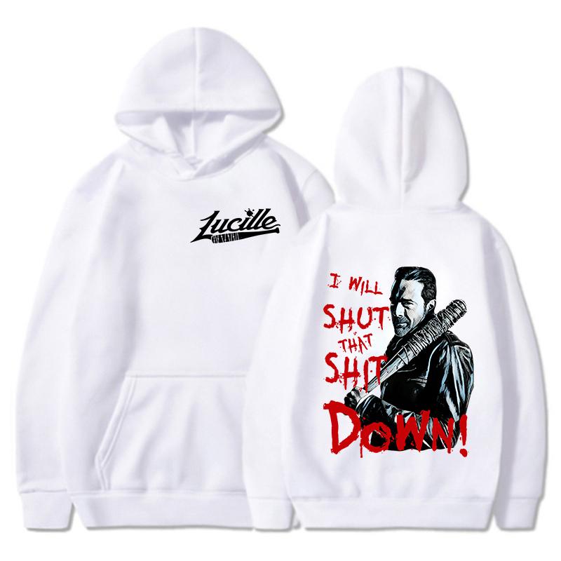 

Men And Women Negan This Is Lucille The Walking Dead Printed Hoodie Casual Tops Unisex Harajuku Long Sleeve Sweatshirts New 4XL