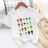 Sprunki Character Game Print Cartoon Cute Kids T Shirt Girls Summer Tops Baby Boys Clothes Children Short Sleeve O-Neck T-shirts