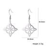 LIKGREAT Stainless Steel Witches Knot Stud Earrings for Women Irish Lucky Celtics Knot Amulet Earring Jewelry Gifts Wholesale