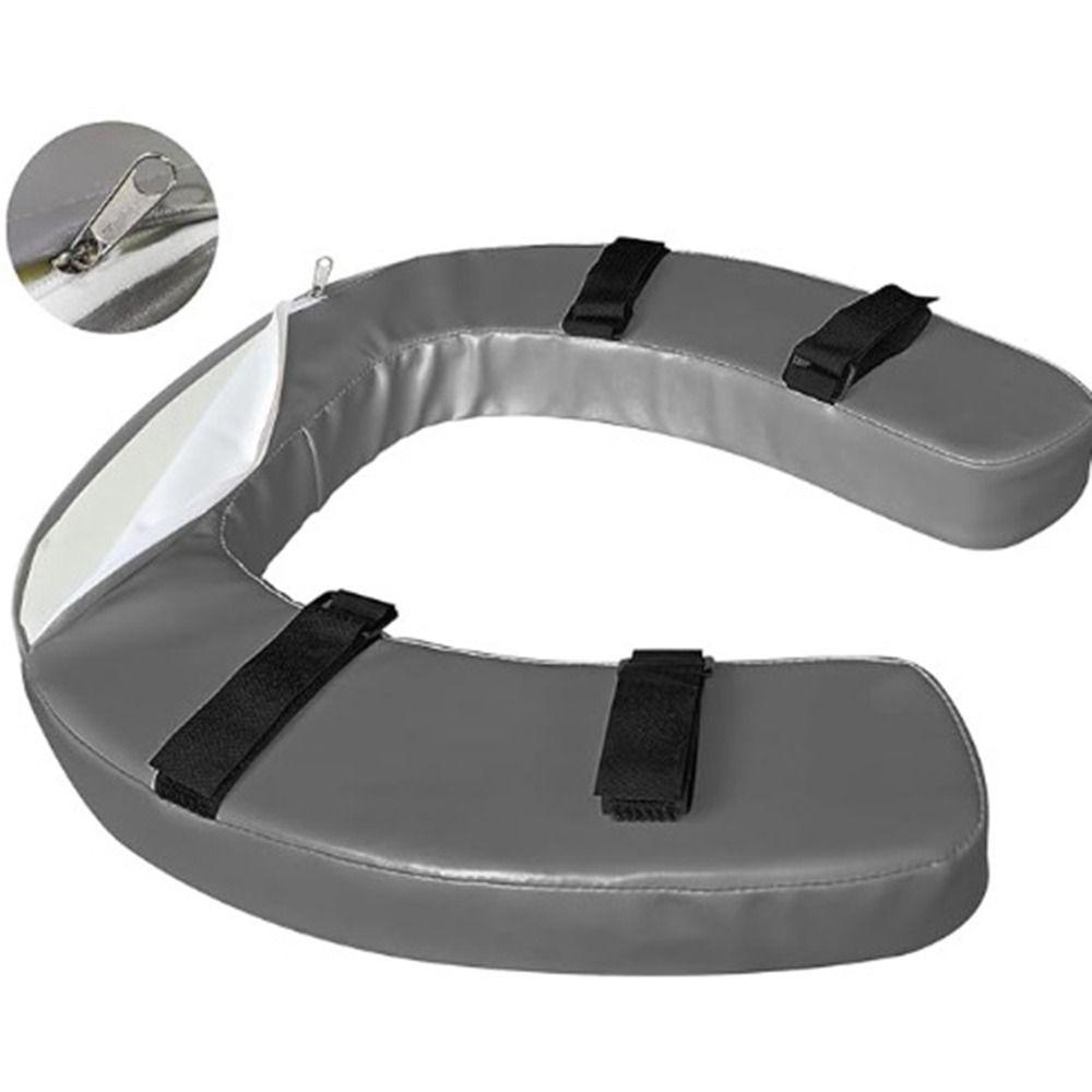 Waterproof U-Shape Toilet Seat Riser Washable Toilet Seat Pad  For Elderly