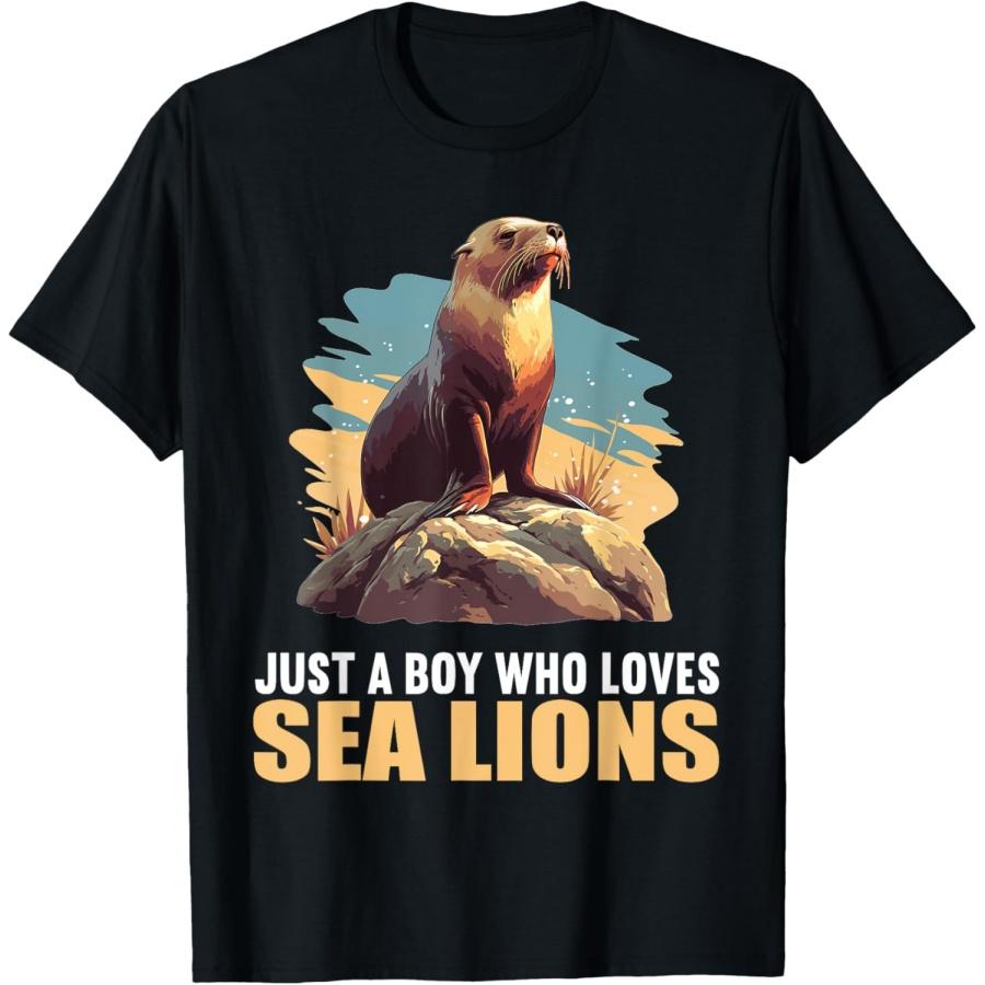 Просто мальчик, который любит морских львов XXXXXL чёрный