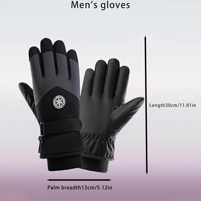 [Warm Ski Gloves] Winter Warm Touchscreen Gloves Thickened Windproof Cold-Resistant Outdoor Sports Cycling Hiking Gloves, High-Quality Couple Gloves