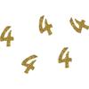 P'TIT Clown Re21035 - Pack of 50 Glitter Confetti Number 4 Gold