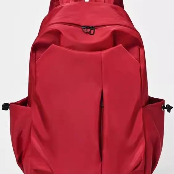 Schoolbag Backpack Solid Color Simple Fashion Versatile Backpack Computer Bag Outdoor Travel Business Leisure Student School Bag Wholesale