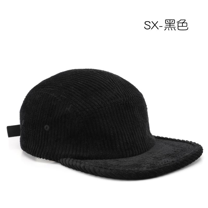 Hat Men's Retro Solid Color Light Board Corduroy Cap Outdoor Women's Travel Sunshade Warm Baseball Cap