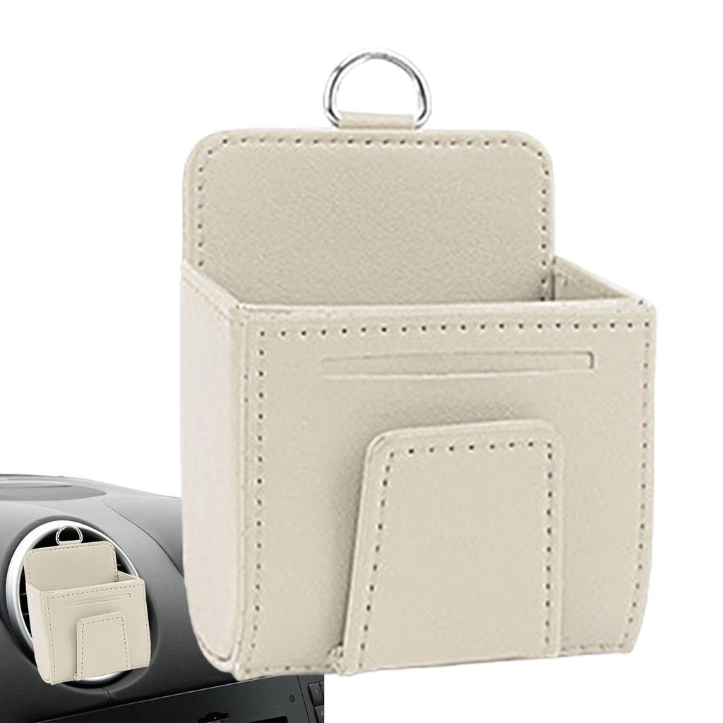 Car Vent Storage Pouch, Car Vent Storage Bag | PU Leather Car Cell Phone
