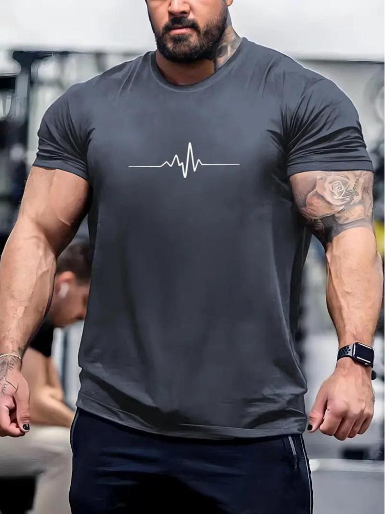 Tricou 3D pentru bărbați, stil european și american, nou pentru vara 2025, cu imprimeu la modă, cu personalitate