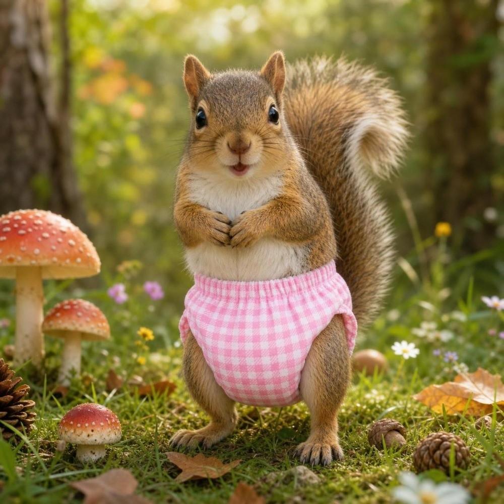 Elasticity Pet Menstruation Diaper Breathable Squirrel Underwear Incontinence Care