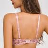 Summer thin European and American lace sexy underwear without steel ring upper support to gather comfortable erotic bra women's underwear