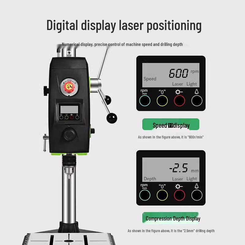 Compact High-Power Precision Variable Speed 220V Bench Drill Mill for DIY Projects