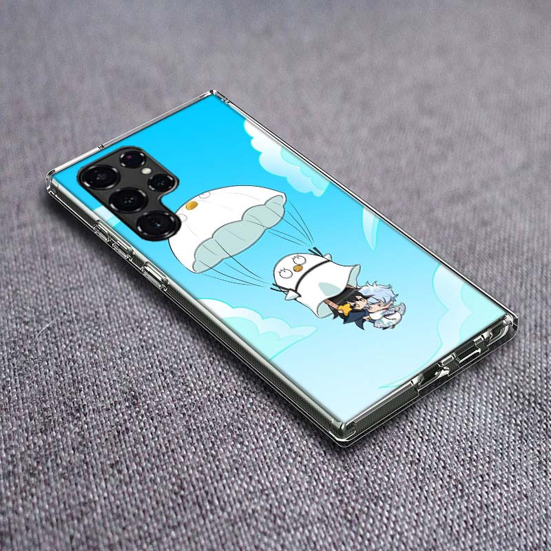 Anime Gintama Mr. Raindrop Phone Case For Samsung Galaxy S24 S23 S21 S20 FE S22 S26 Ultra S25 Edge S10 Plus Cover Clear TPU Capa