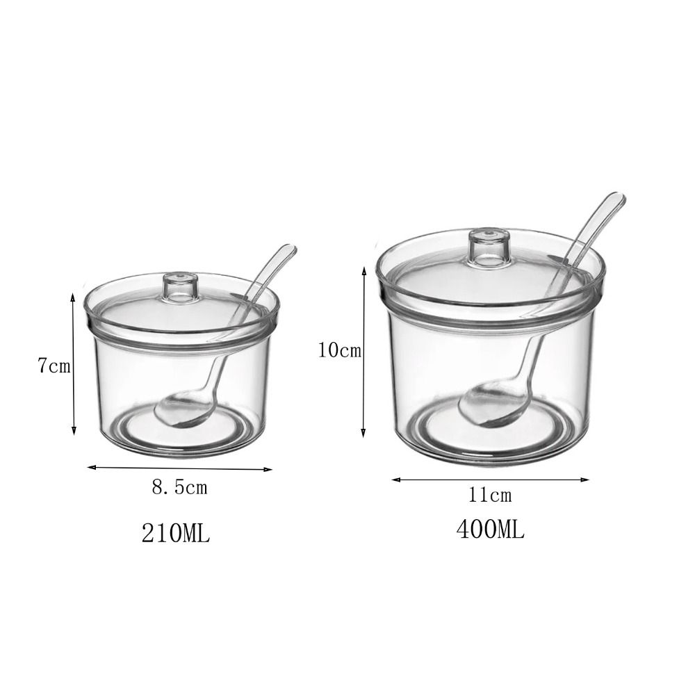 Anti-fall Seasoning Jar Transparent Condiment Container Acrylic Sugar Bowl  Dining Table