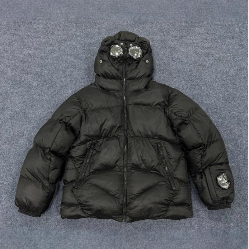 Fashion Oversized Puffer Jacket Unisex Winter Thick Warm Black Label Short Coat