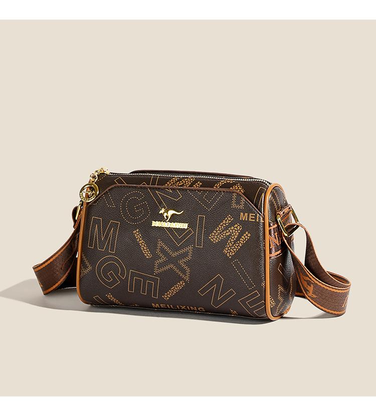 Noua preferată la modă! Geantă mică din piele moale cangur, interpretând stilul retro high-end