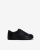 Young Age Women Goat Leather Lightweight Bumpy Sneakers Black