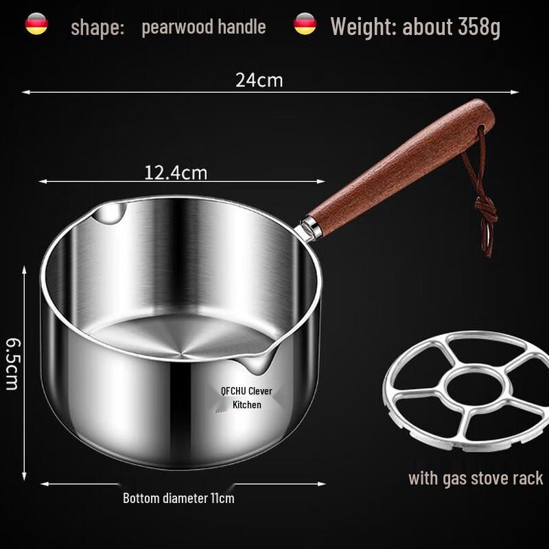 Горячая масляная кастрюля Wuto из нержавеющей стали 316