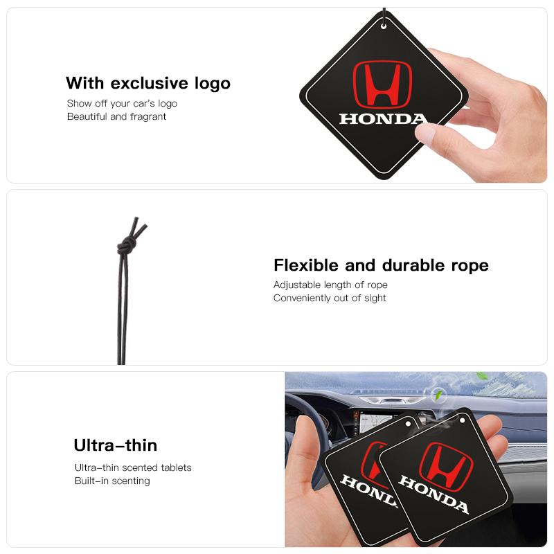 Car Perfume Pendant Air Freshener Hanging Auto Accessories For Honda Civic Accord Fit Jazz Pilot CRV Odyssey Passport City HRV RA4