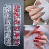 Nail Art Irregular Mini Ornaments: Pink, White, Colorful Champagne Accessories