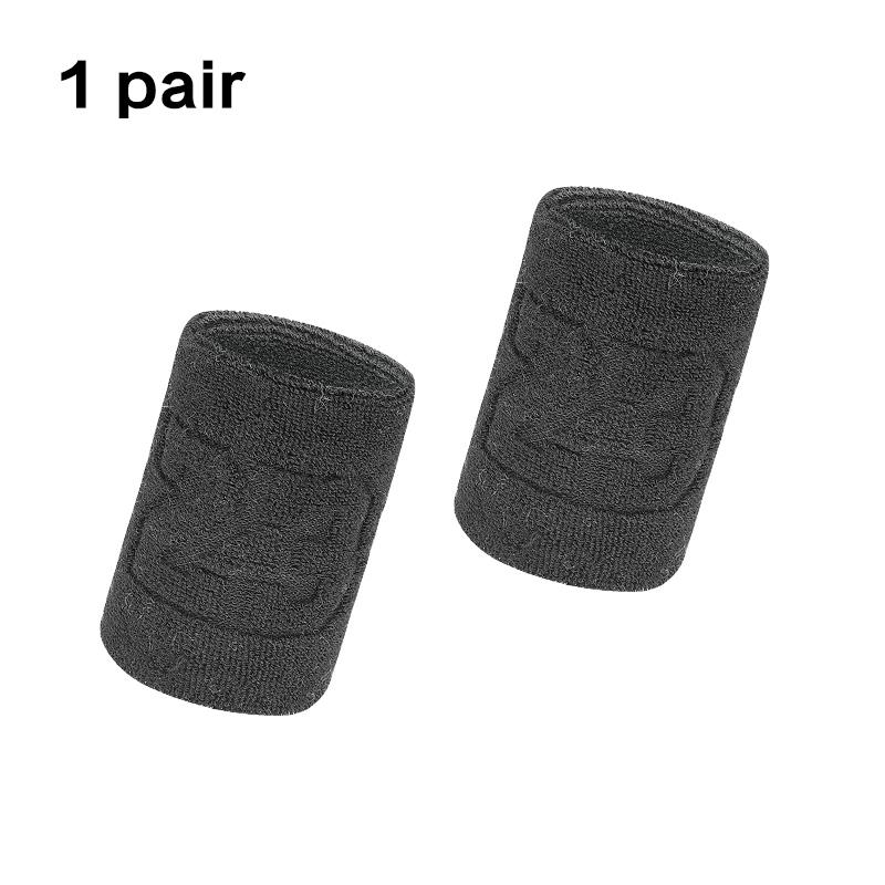 1 Pair Cotton Elastic Wristband Support Basketball Wrist Brace Wraps Men Kids Gym Fitness Powerlifting Tennis Sweat Absorption 1