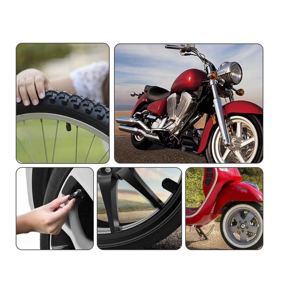 Mirhua Auto Luftventilkappe Auto Reifenventilkappe Universal Langlebig Schwarz 12er-Pack (Schwarz)