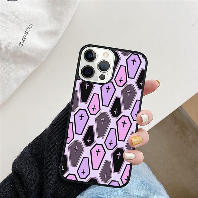 Girly Pastel Witch Goth Phone Case For iPhone 17 Air 15 16 Cover 11 13 14 Pro Max 12 Plus Max Fundas