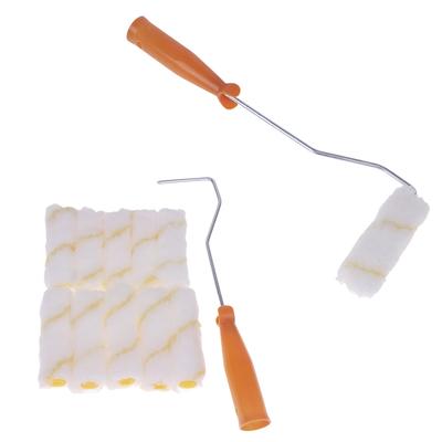 11pcs Paint Roller Kit ,Thumb Roller Core Small Corner Latex Paint Roller Core Small Roller Bracket Polyester Blend